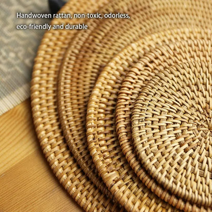 Set of 6 Rattan Coasters