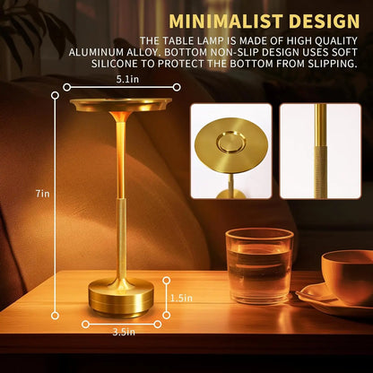 Wireless LED Table Lamp – Touch-Control & Rechargeable